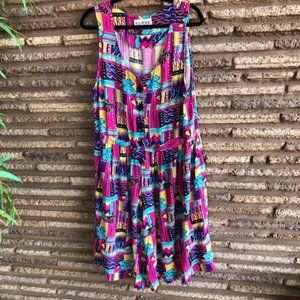 Vintage Colorful 80s Romper R.J. Stevens Jumpsuit